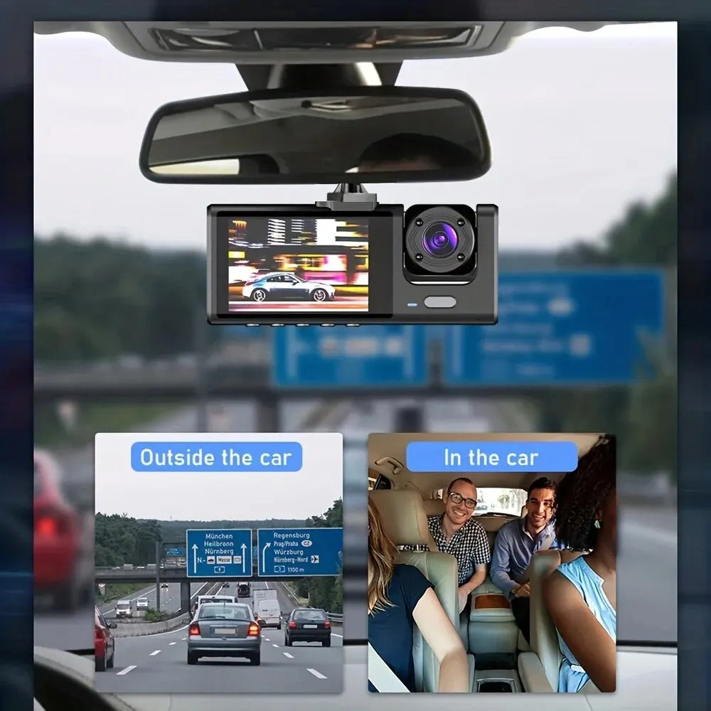 2-Inch Screen Wifi Link 1080P HD Dashcam with Night Vision 2/3 Lenses